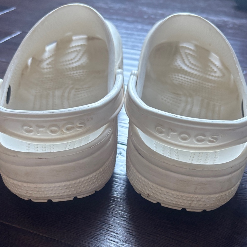 CROCS Men's Cream Sandals - Picture 2 of 5